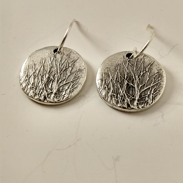 Sterling Silver Grassy Fields Earrings
