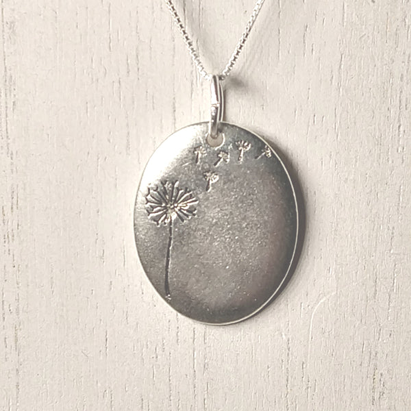 Sterling Silver Dandelion Wishes Necklace
